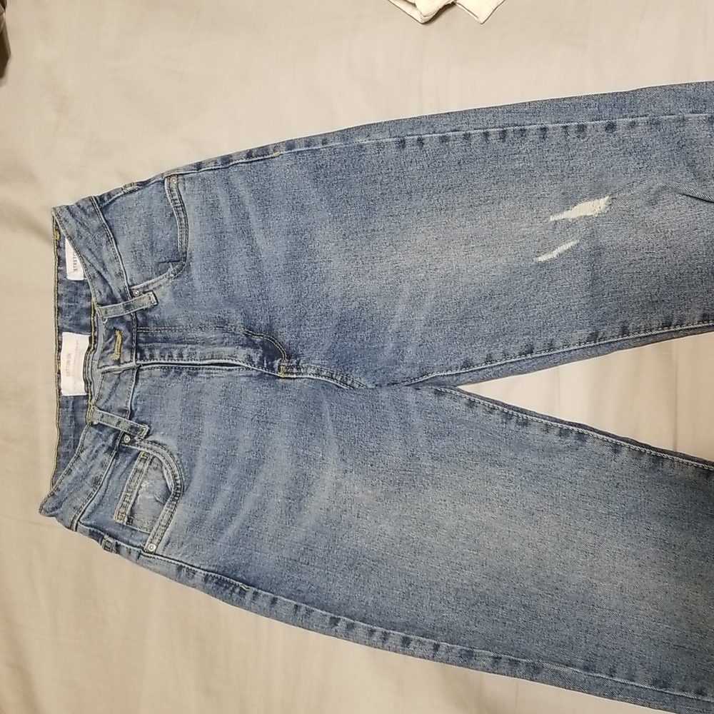 Size 2 stretch mom jeans